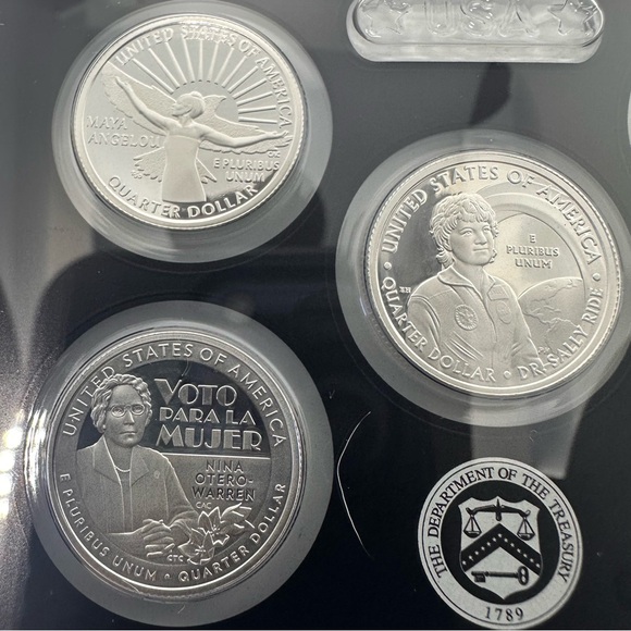 2022 US Mint Silver Proof Set w/ Box & COA – American Women Quarters - Picture 11 of 15